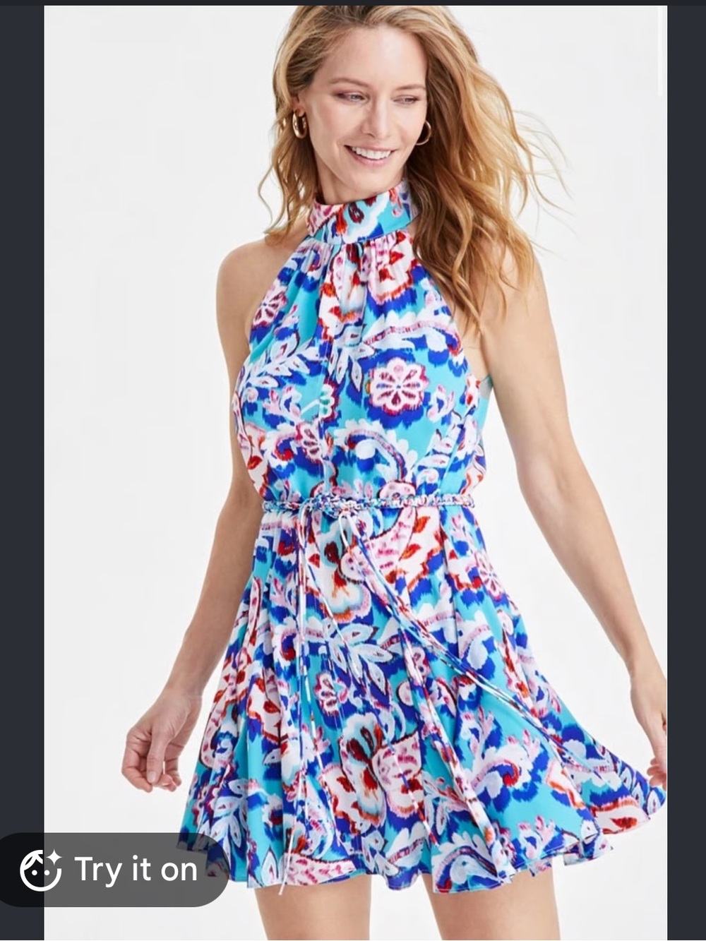 Sam Edelman Oversize Paisley Print Mini Dress Size 2